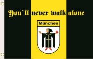 Fahne München never walk alone 90 x 150 cm 