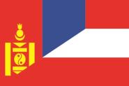 Flagge Mongolei-Österreich 