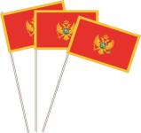Papierfahnen Montenegro 