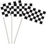 Papierfahnen Motorsport Zielflagge 