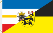 Fahne Mecklenburg-Vorpommern-Baden-Württemberg 90 x 150 cm 