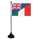 Tischflagge Neuseeland-Italien 10 x 15 cm 