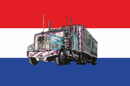 Aufkleber Niederlande mit Truck 