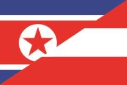 Flagge Nord Korea- Österreich 