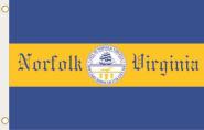 Fahne Norfolk City Virginia 90 x 150 cm 