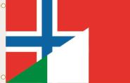 Fahne Norwegen-Italien 90 x 150 cm 