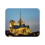 Mousepad Textil Notre Dame bei Nacht Paris 