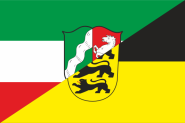 Flagge Nordrhein-Westfalen-Baden-Württemberg 