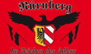 Fahne Nürnberg Im Zeichen des Adlers 90 x 150 cm 