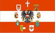 Aufkleber Österreich mit 9 BL Wappen 