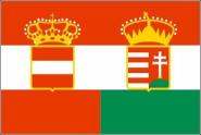 Flagge Österreich - Ungarn Handel 20 x 30 cm