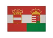 Aufnäher Österreich - Ungarn Handelsflagge Patch 9 x 6 cm 