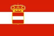 Flagge Österreich - Ungarn Marine 20 x 30 cm