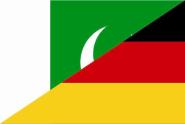 Flagge Pakistan - Deutschland 