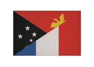 Aufnäher Papua-Neuguinea-Frankreich Patch 9 x 6 cm 