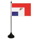 Tischflagge Paraguay-Frankreich 10 x 15 cm 