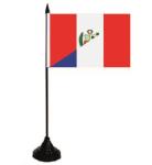 Tischflagge Peru-Frankreich 10 x 15 cm 