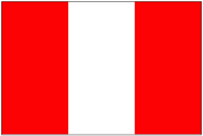 Flagge Peru ohne Wappen 