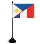 Tischflagge Philippinen-Frankreich 10 x 15 cm 