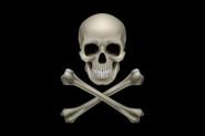 Aufkleber Pirat Cross Bone 