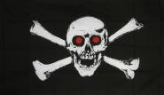 Miniflag Pirat mit roten Augen 10 x 15 cm 