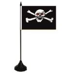 Tischflagge Pirat rote Augen 10 x 15 cm 