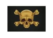 Aufnäher Patch Pirat Skull Bones gold 9 x 6 cm 
