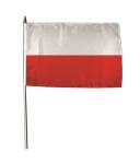 Stockflagge Polen 30 x 45 cm 