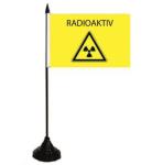 Tischflagge Radioaktiv 10 x 15 cm 