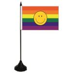 Tischflagge Regenbogen Smily 10 x 15 cm 