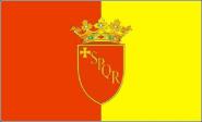 Flagge Rom mit Wappen 