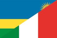 Flagge Ruanda - Italien 