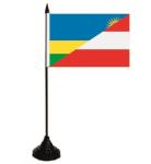 Tischflagge  Ruanda-Österreich 10x15 cm 
