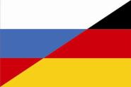 Flagge Russland - Deutschland 
