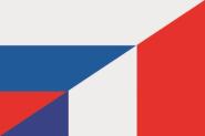 Flagge Russland - Frankreich 