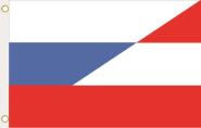 Fahne Russland-Österreich 90 x 150 cm 