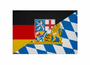 Aufnäher Saarland-Bayern Patch 9x 6 cm 