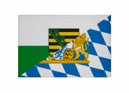 Aufnäher Sachsen-Bayern Patch 9x 6 cm 