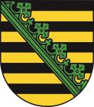 Aufkleber Sachsen Wappen 