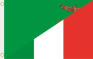 Fahne Sambia-Italien 90 x 150 cm 