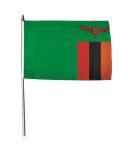 Stockflagge Sambia 30 x 45 cm 