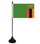 Tischflagge Sambia 10 x 15 cm 