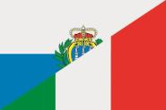 Flagge San Marino - Italien 