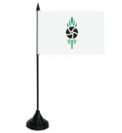 Tischflagge San Vicente dels Horts  (Spanien) 10x15 cm 