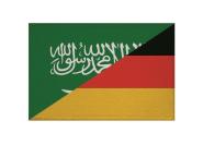 Aufnäher Patch Saudi Arabien - Deutschland 9 x 6 cm 