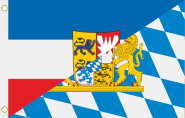 Fahne Schleswig-Holstein-Bayern 90 x 150 cm 
