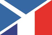 Flagge Schottland - Frankreich 