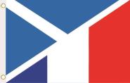Fahne Schottland-Frankreich 90 x 150 cm 