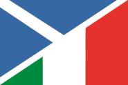 Flagge Schottland - Italien 