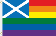 Fahne Schottland Regenbogen 90 x 150 cm 